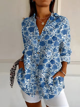 Chicago Floral Print Blouse – Lightweight & Breathable Relaxed Fit Summer Top 5