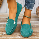 Chicago Luxe Suede Loafers for Women – Slip-On Comfort with Non-Slip Outsole 0