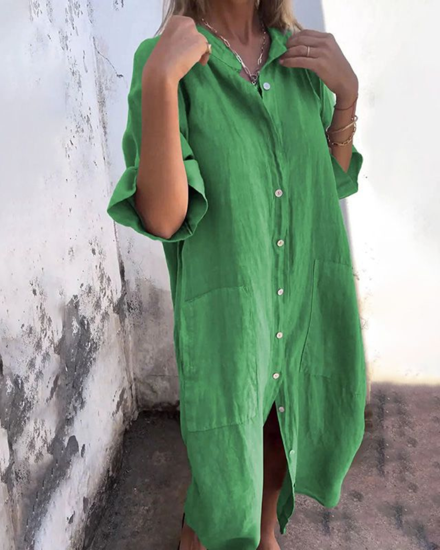 Chicago Maxi Dress – Soft Cotton Blend with Relaxed Fit & Ankle Length 2