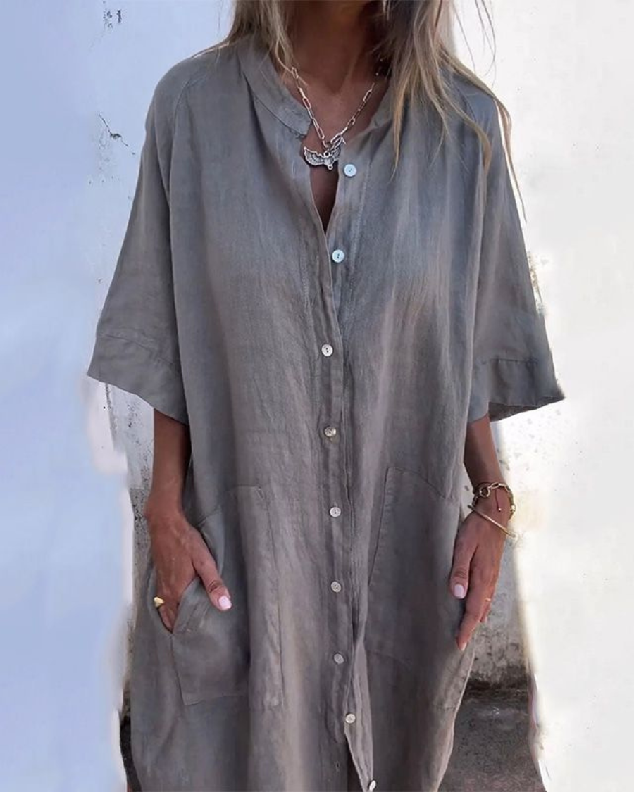 Chicago Maxi Dress – Soft Cotton Blend with Relaxed Fit & Ankle Length 3