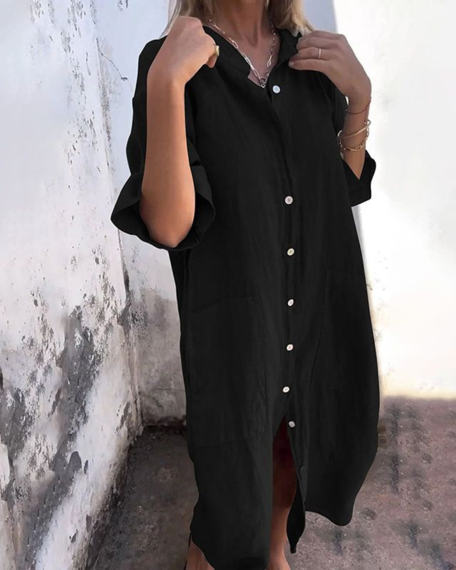 Chicago Maxi Dress – Soft Cotton Blend with Relaxed Fit & Ankle Length 4