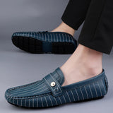 Chicago Premium Leather Loafers – Cushioned Comfort with Pinstripe Detailing 5