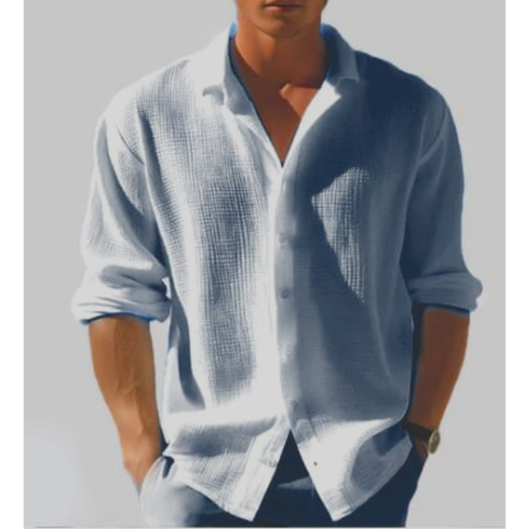 Chicago Relaxed Cotton Shirt – Lightweight & Breathable for Versatile Style 0
