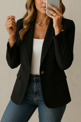 Chicago Tailored Blazer – Soft Fabric Blend with Structured Fit & Functional Pockets 2