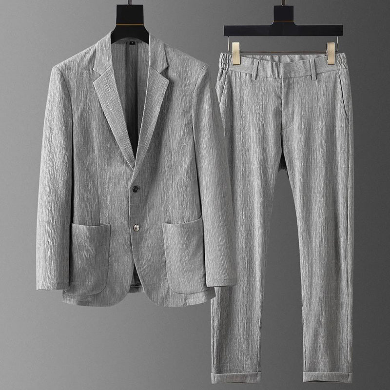 Chicago Tailored Suit Set – Lightweight Lyocell-Polyester Blend for Summer Events 0