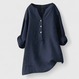 Chicago V-Notch Women's Shirt – Lightweight Cotton with Rolled Sleeves 10