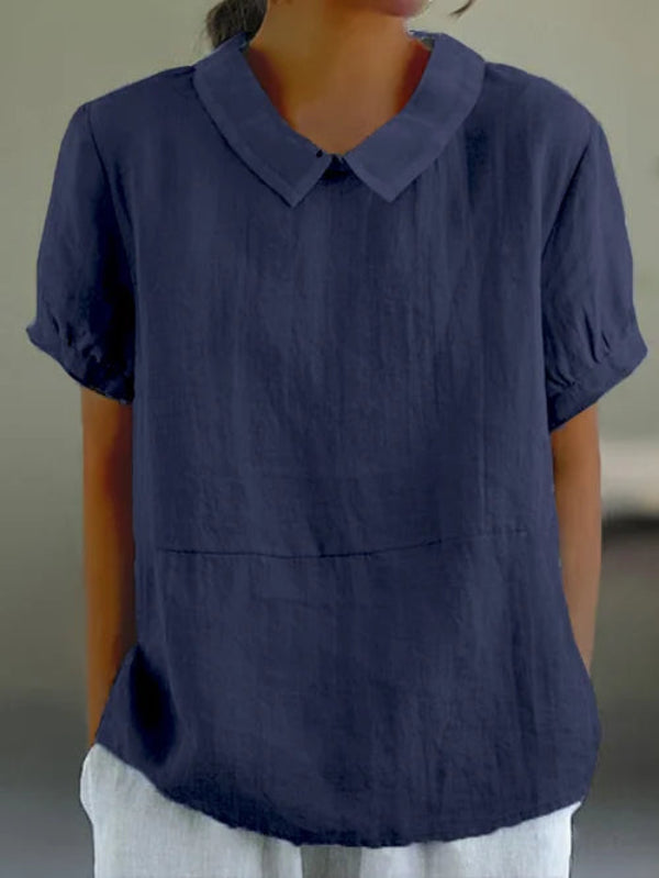 Chicago Women's Blouse – Lightweight Cotton-Linen Blend with Relaxed Fit 3