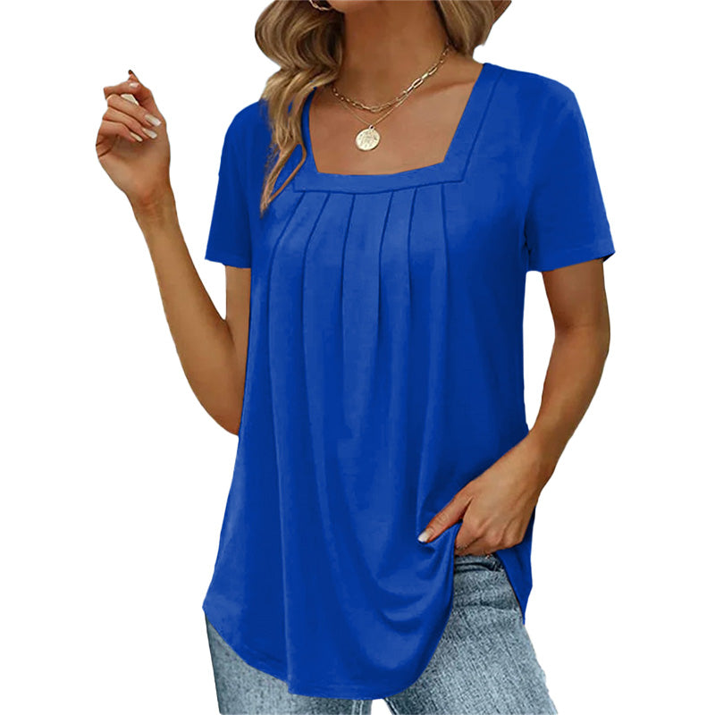 Chloe Plus Size Pleated Blouse – Lightweight & Breathable Summer Top for Women 7