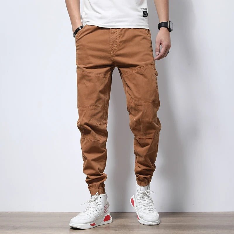 City Chic Cargo Joggers – Durable Cotton-Spandex with Reinforced Knees & Elastic Cuffs 0