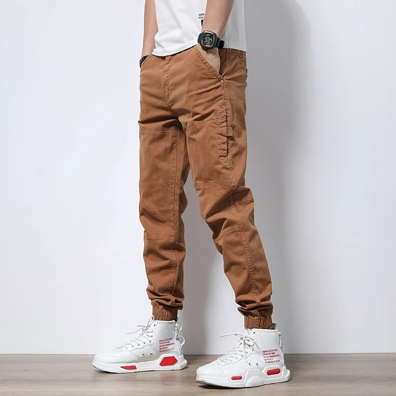 City Chic Cargo Joggers – Durable Cotton-Spandex with Reinforced Knees & Elastic Cuffs 1