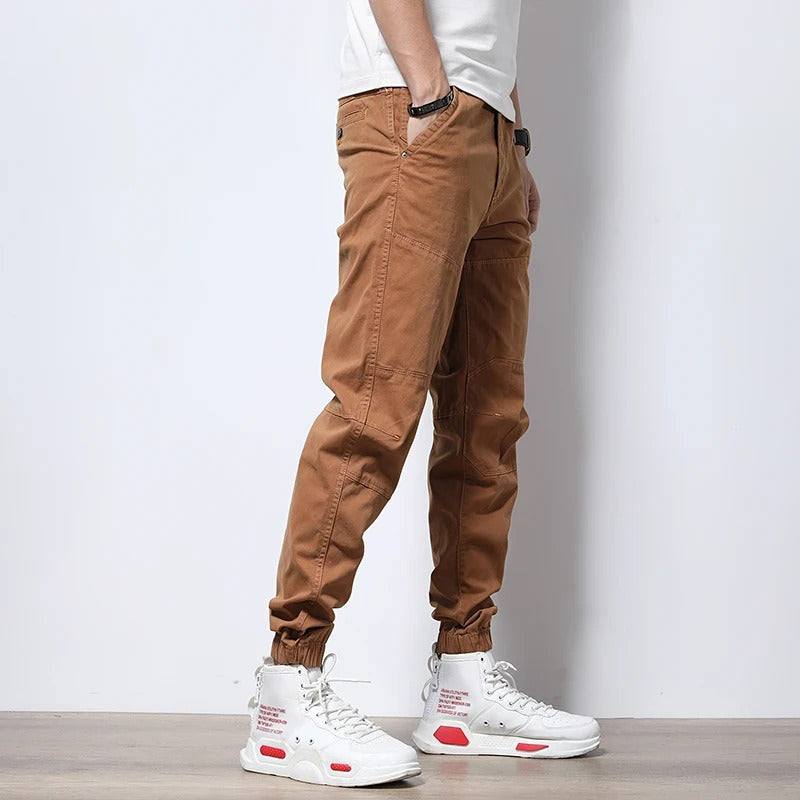 City Chic Cargo Joggers – Durable Cotton-Spandex with Reinforced Knees & Elastic Cuffs 2