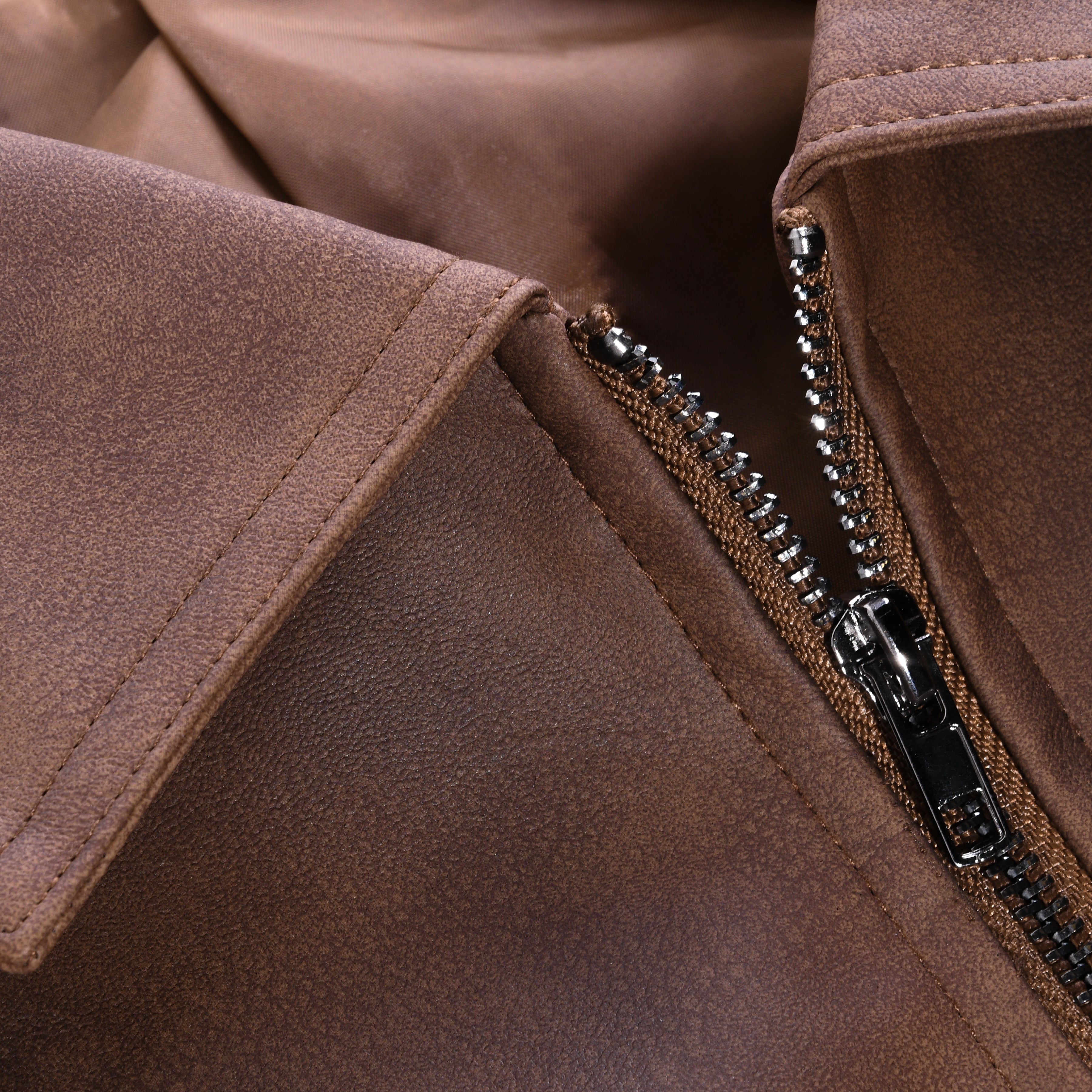 Weston Men’s Leather Jacket – Slim Fit Zipper Design with Classic Detailing