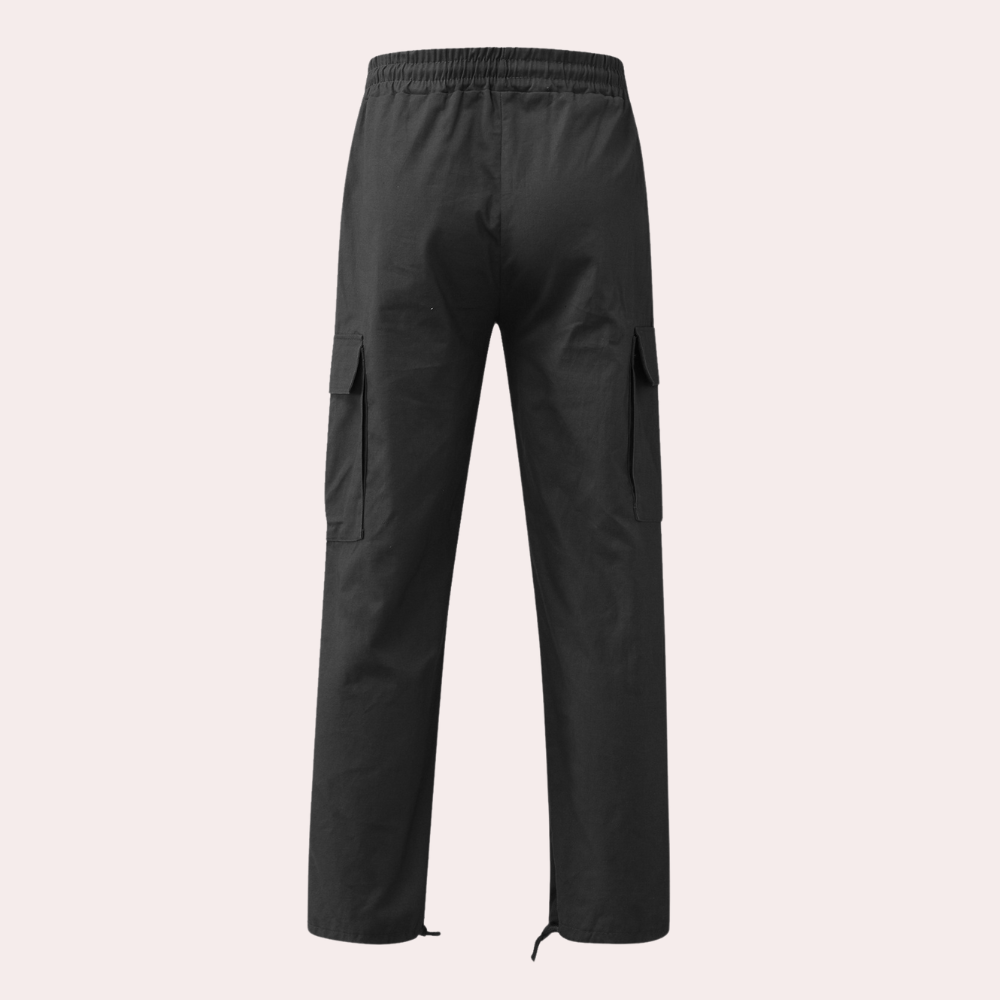 Denver Black Cargo Pants – Comfortable Fit with Functional Pockets 4