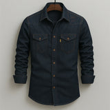 Denver Modern Fit Denim Button Down Shirt – Soft Cotton with Double Chest Pockets 2