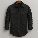 Denver Modern Fit Denim Button Down Shirt – Soft Cotton with Double Chest Pockets 3