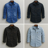 Denver Modern Fit Denim Button Down Shirt – Soft Cotton with Double Chest Pockets 4