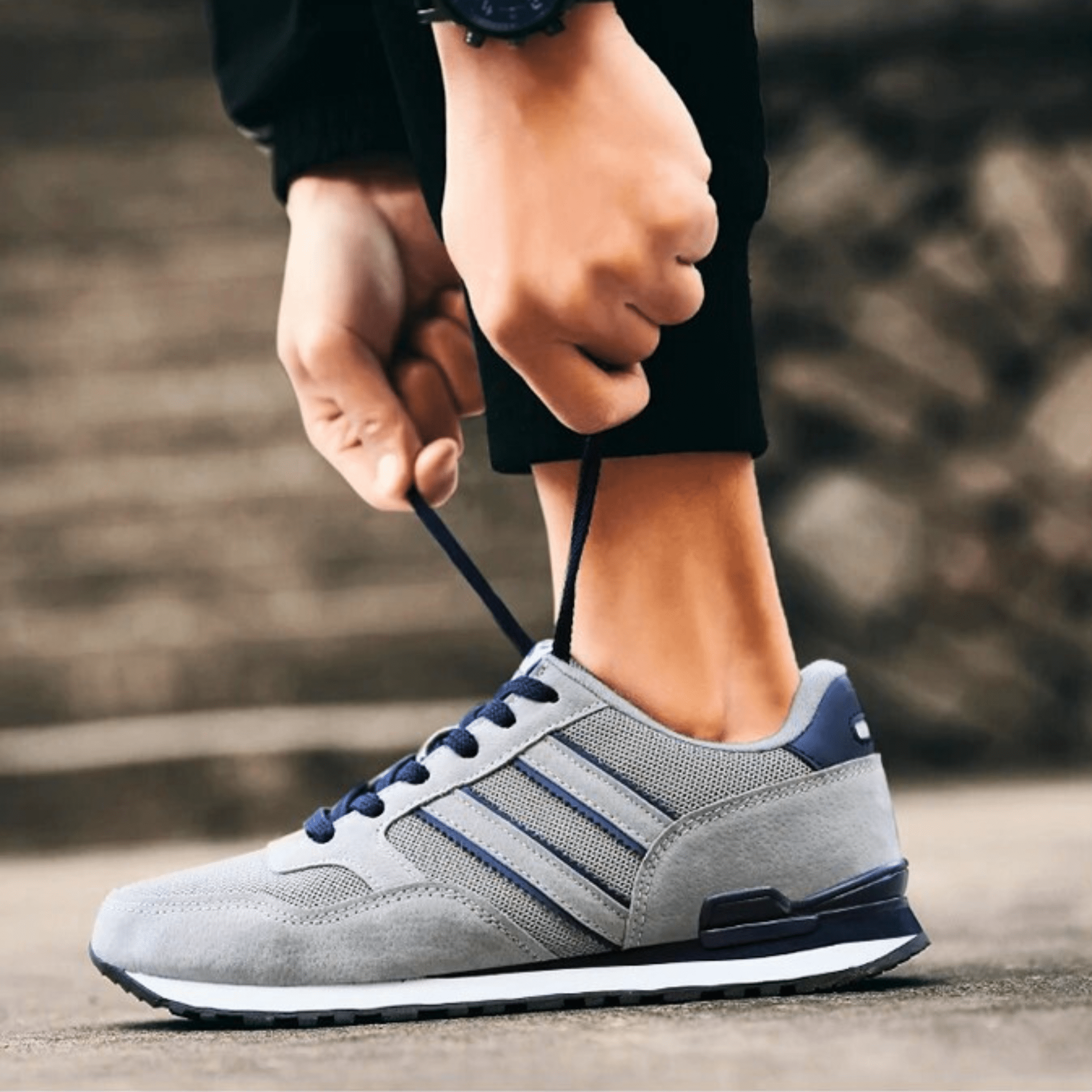 Denver Retro Sneakers – Breathable Mesh & Suede with Cushioned Sole 6