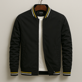 Denver Tailored Bomber Jacket – Lightweight Fabric with Sporty Striped Details 5