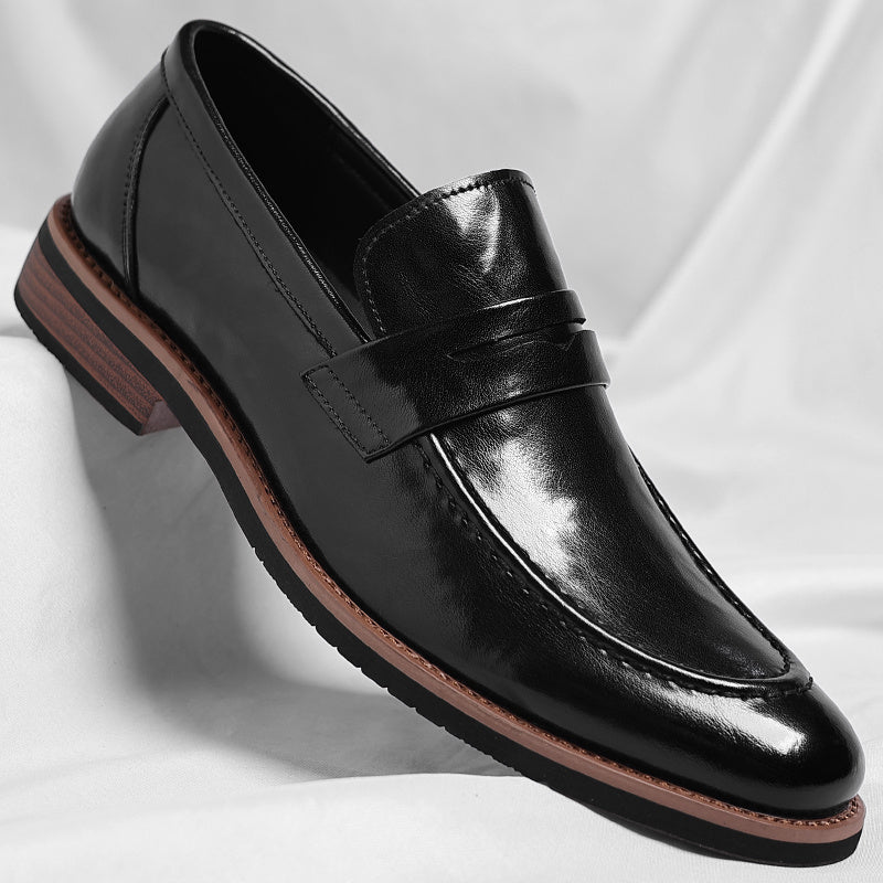 Imperial Men’s Penny Loafers – Genuine Italian Leather with Cushioned Footbed