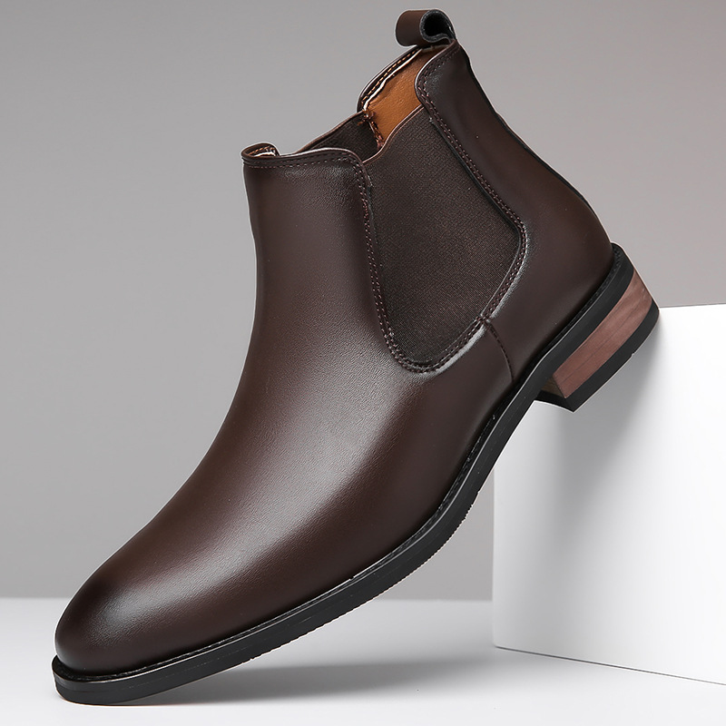Paxton Men’s Leather Chelsea Boots – Cushioned Comfort & Classic Style