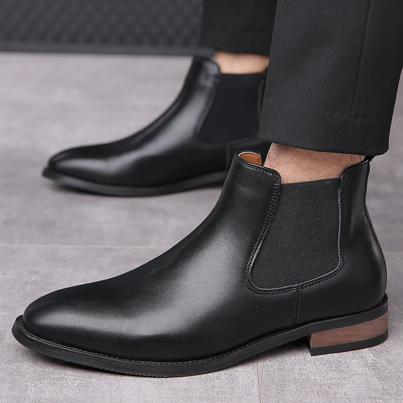 Paxton Men’s Leather Chelsea Boots – Cushioned Comfort & Classic Style