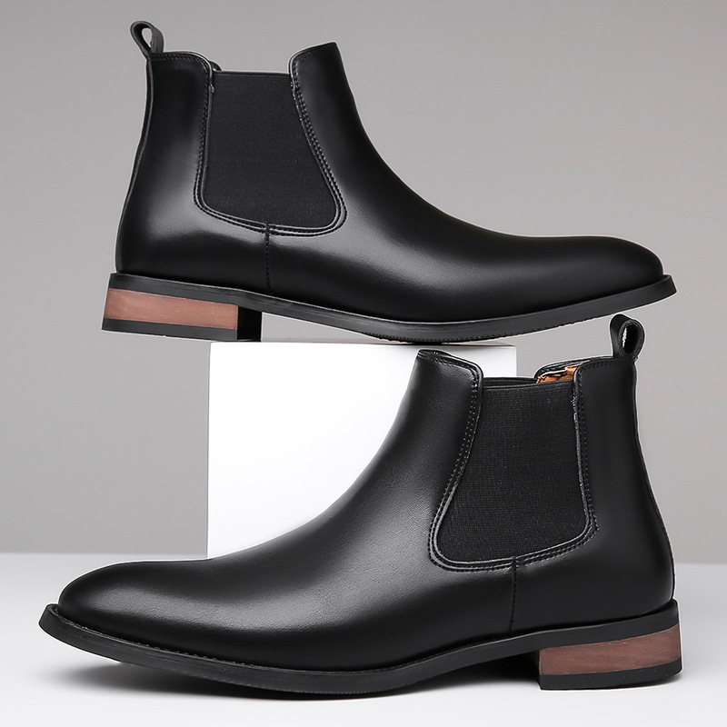 Paxton Men’s Leather Chelsea Boots – Cushioned Comfort & Classic Style