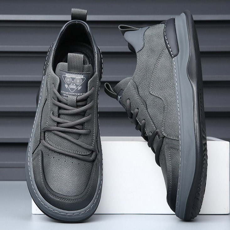 Alessio Men’s Italian Leather Sneakers – Handcrafted Cushioned Comfort