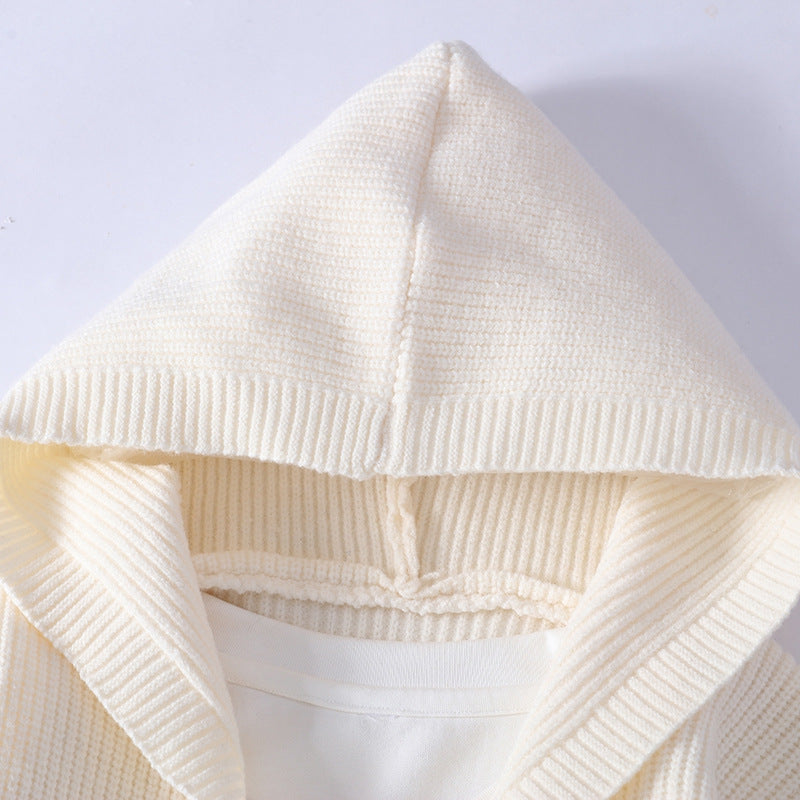 Rafael Men’s Hooded Knit Cardigan – Soft Button-Up Sweater