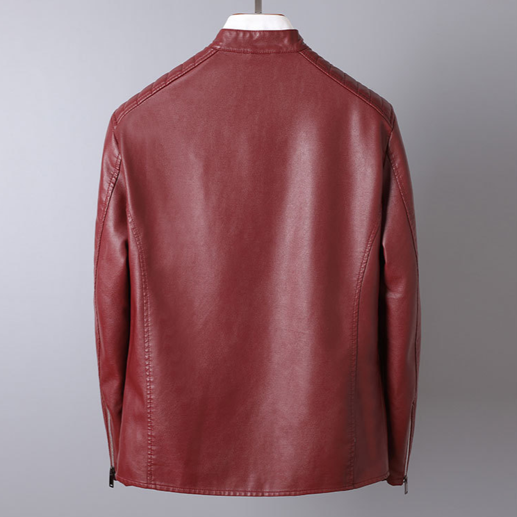 Armano Genuine Leather Biker Jacket – Rugged Casual Outerwear