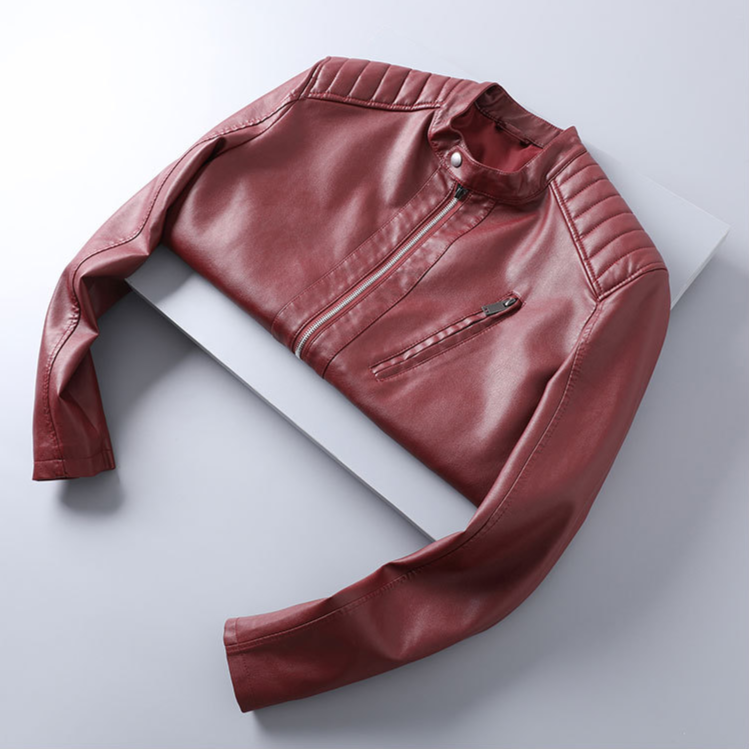 Armano Genuine Leather Biker Jacket – Rugged Casual Outerwear