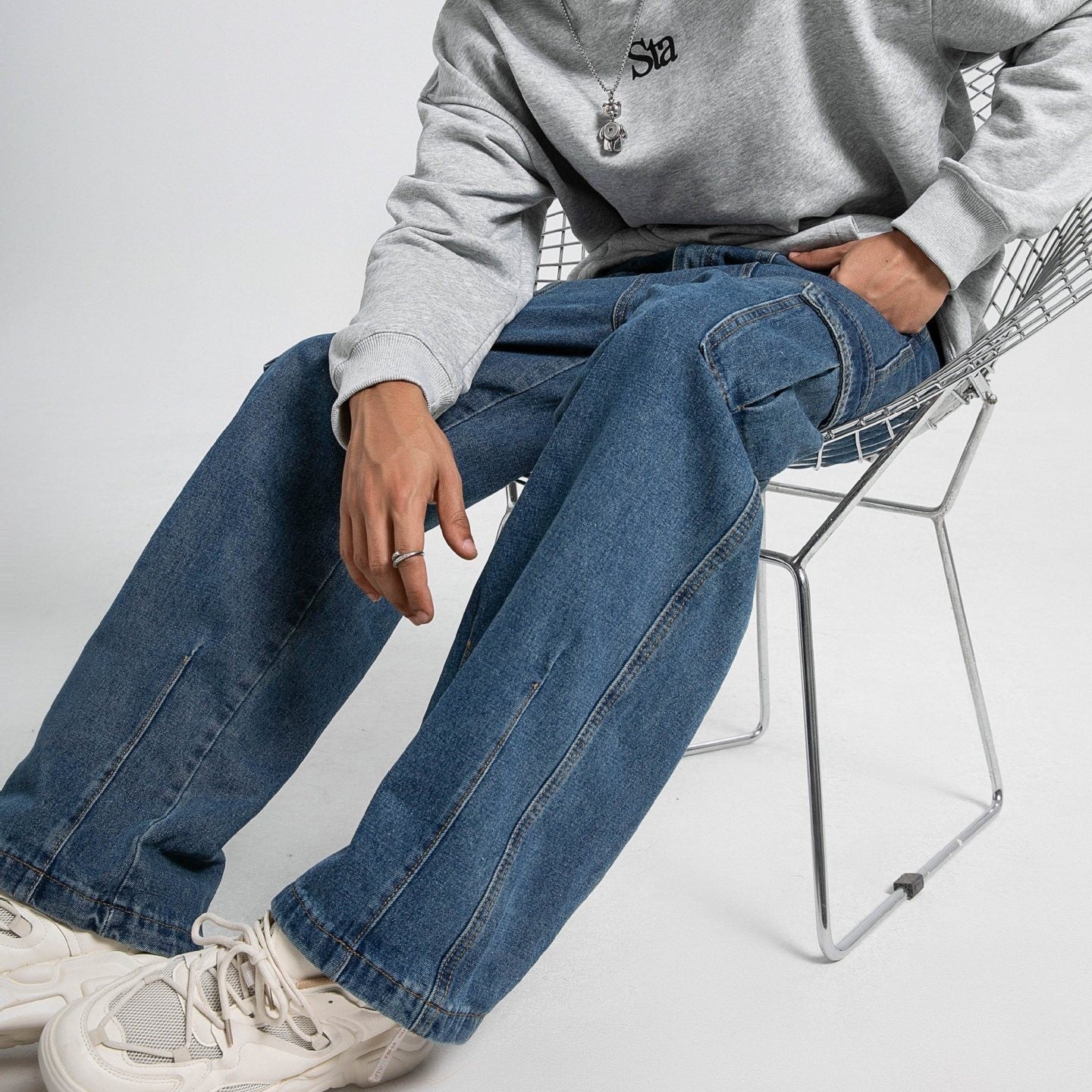 Ronan Men’s Cargo Denim Pants