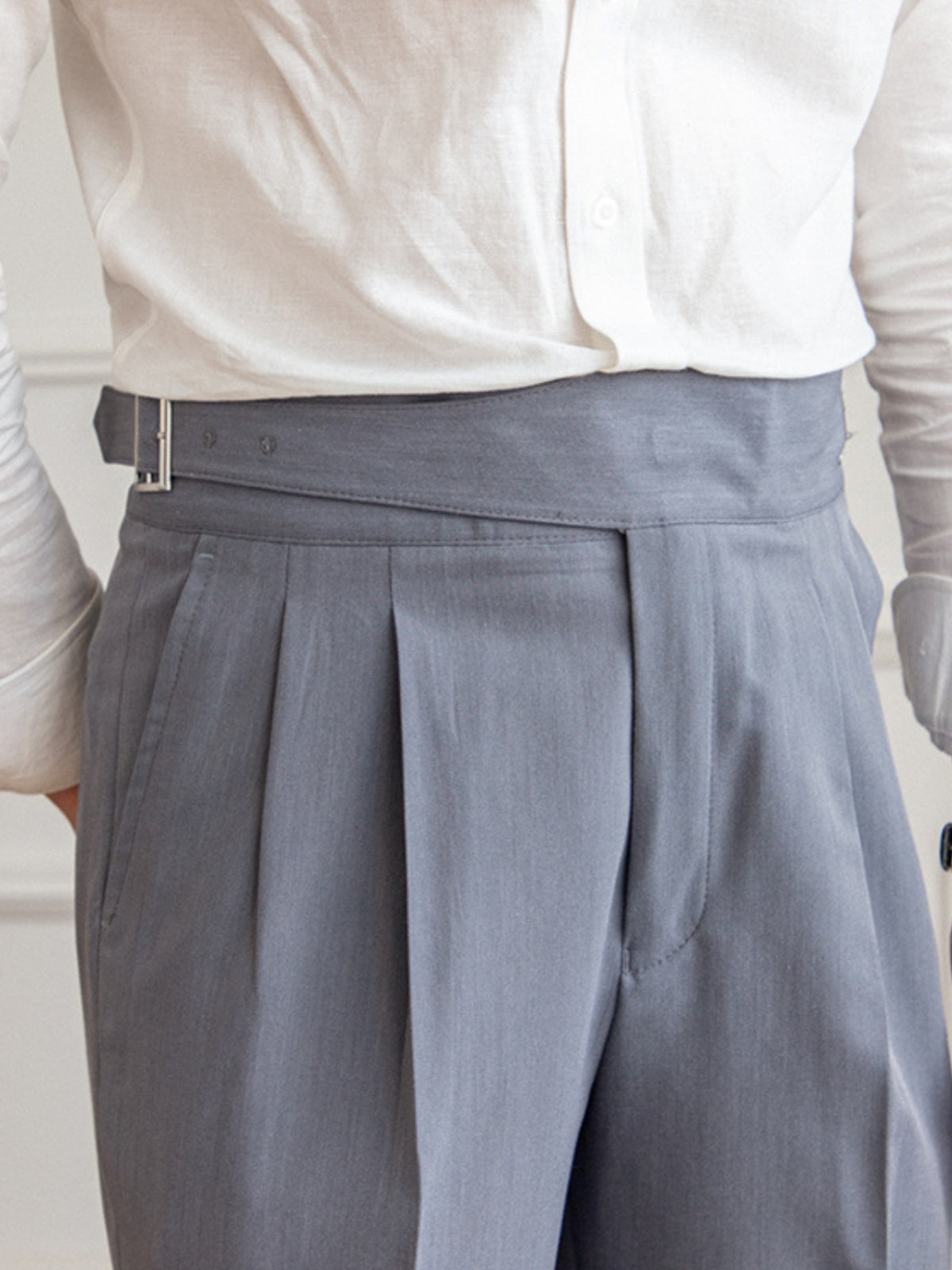 Florence Slim Fit Gurkha Trousers – Premium Anti-Wrinkle Fabric for Effortless Style 11