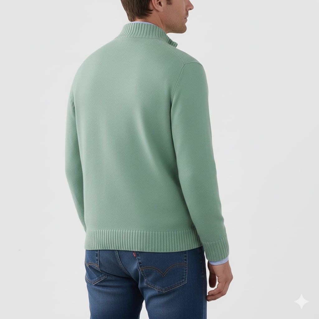 Callum Men’s Half-Zip Sweater – Soft Knit Pullover
