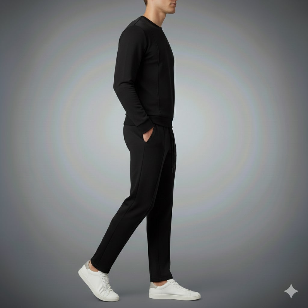 Marlow Cotton-Silk Lounge Set – Premium Men’s 2-Piece Relaxed Co-ord