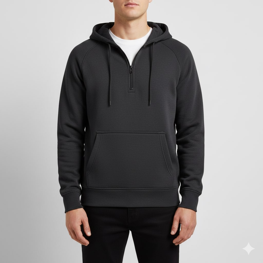 Soriano Men’s Hoodie Sweatshirt – Midweight Cotton Hooded Jacket