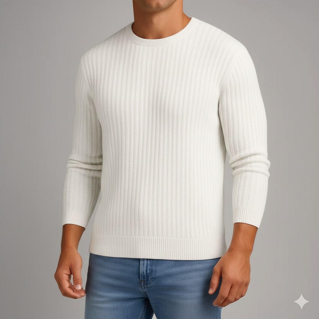 Marco Men’s Merino Wool Sweater – Soft Warm Knit Pullover