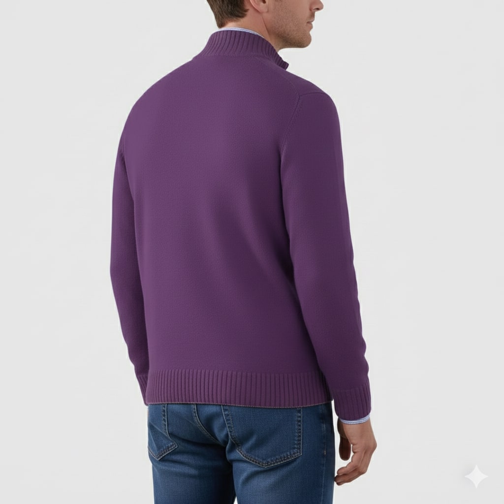 Callum Men’s Half-Zip Sweater – Soft Knit Pullover