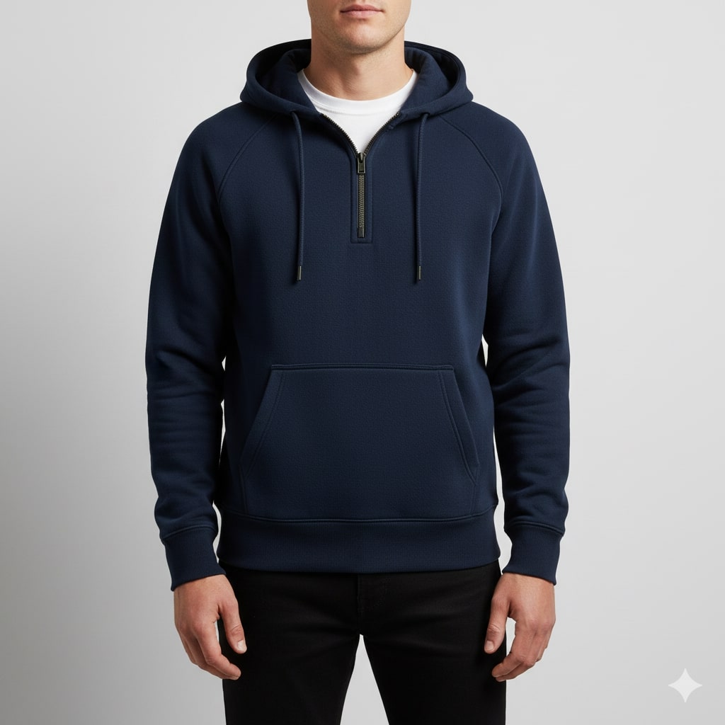 Soriano Men’s Hoodie Sweatshirt – Midweight Cotton Hooded Jacket