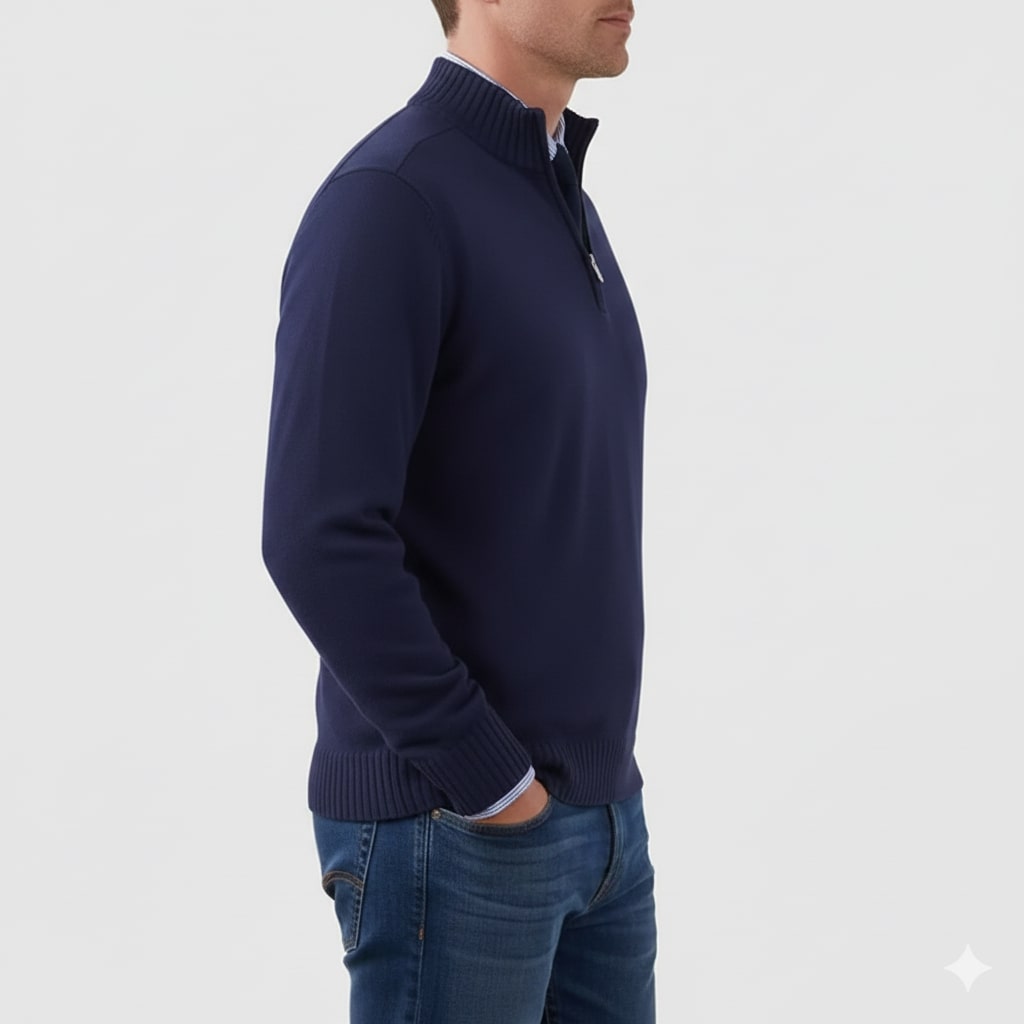 Callum Men’s Half-Zip Sweater – Soft Knit Pullover