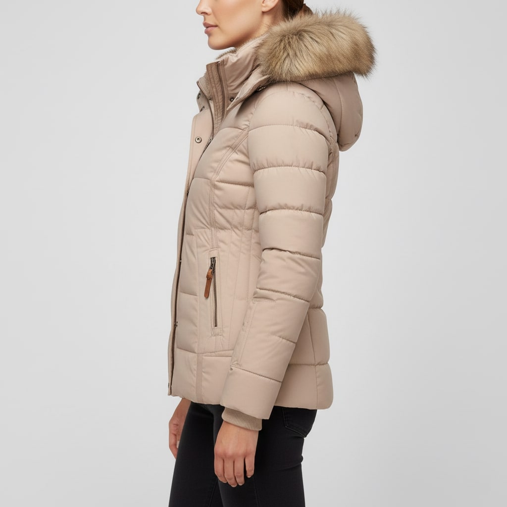Katrina Women’s Winter Jacket – Insulated Zip-Up Hooded Jacket