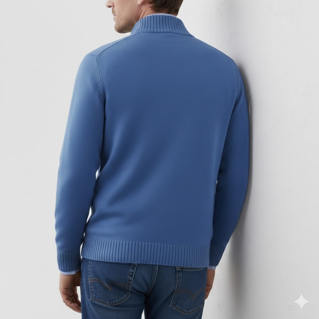 Callum Men’s Half-Zip Sweater – Soft Knit Pullover