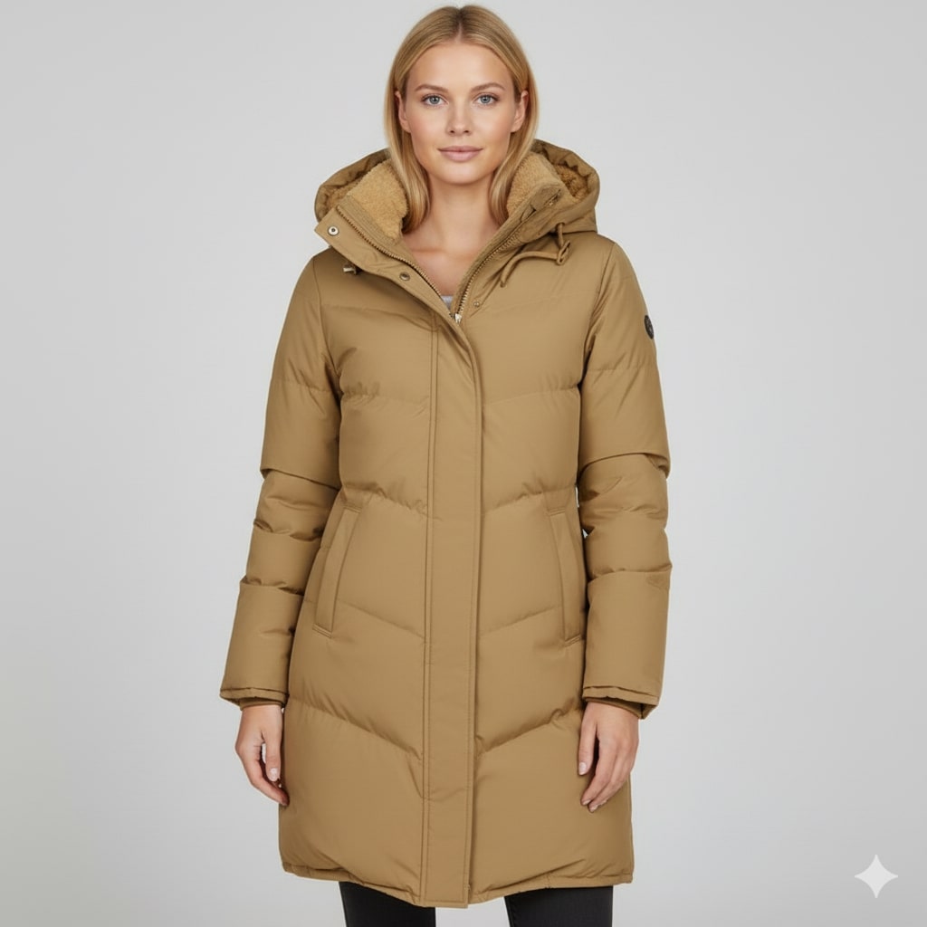 Sabrina Women’s Winter Coat – Long Hooded Winter Jacket with Plush Lining
