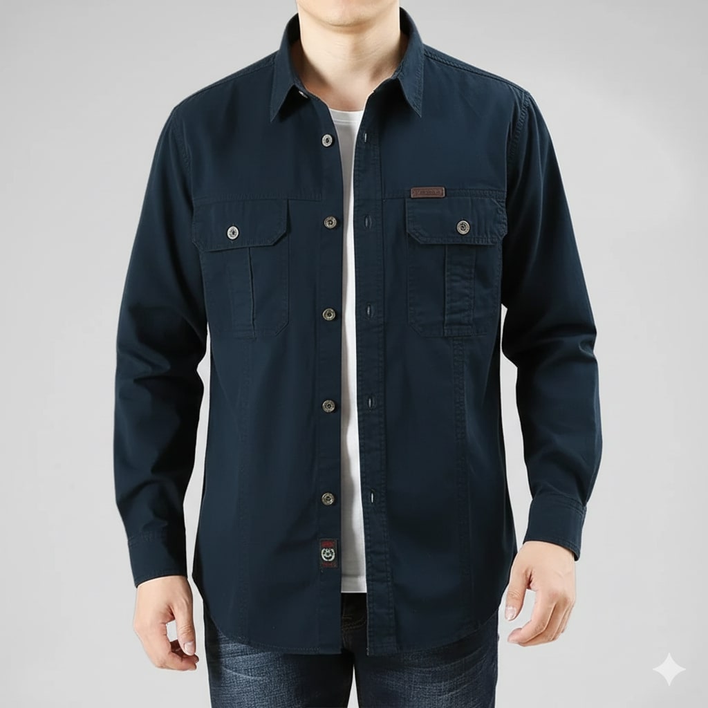 Ramiro Men’s Long Sleeve Shirt – Durable Cotton Shirt