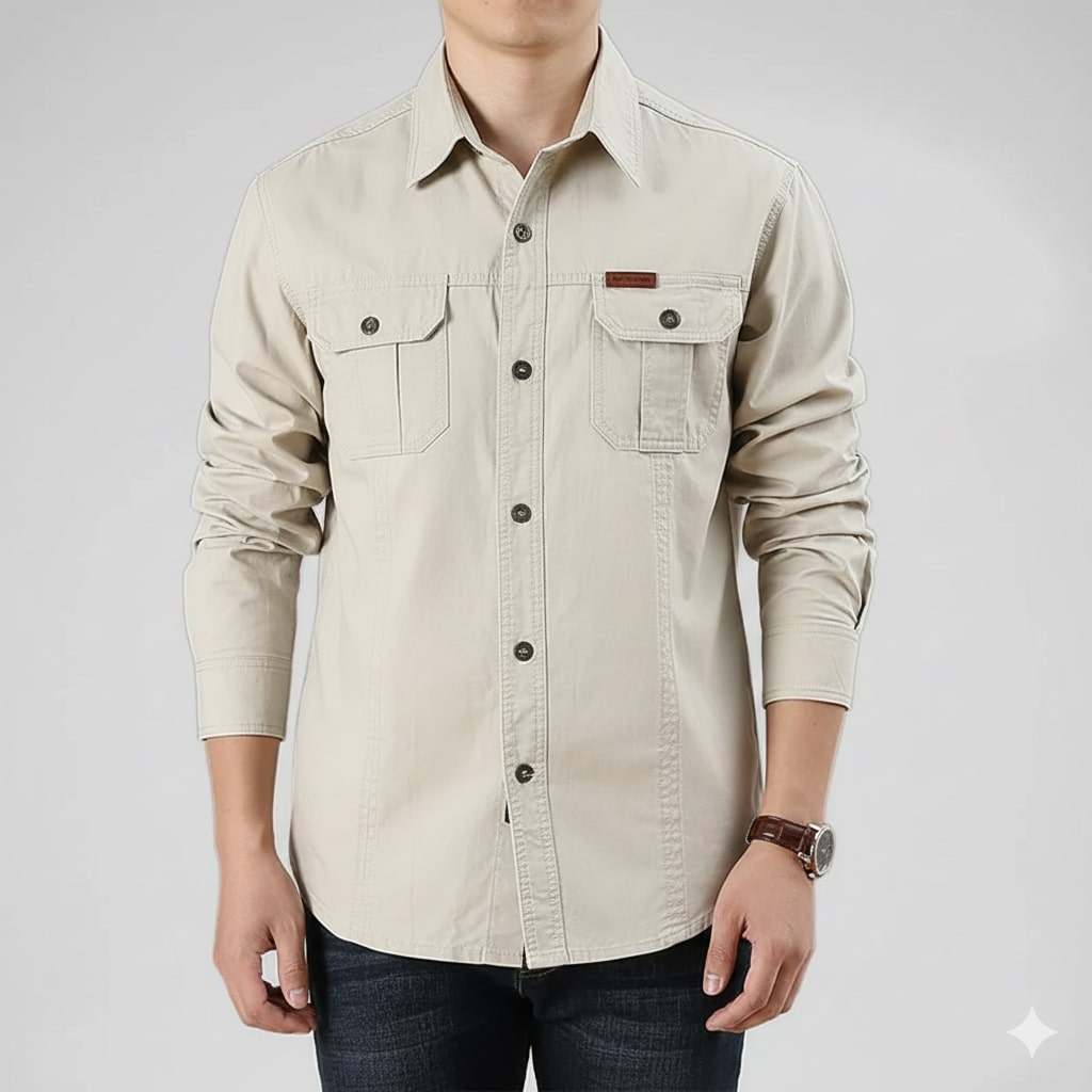 Ramiro Men’s Long Sleeve Shirt – Durable Cotton Shirt