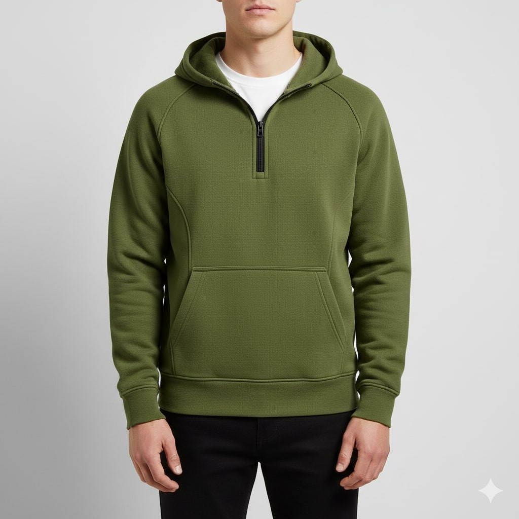 Soriano Men’s Hoodie Sweatshirt – Midweight Cotton Hooded Jacket