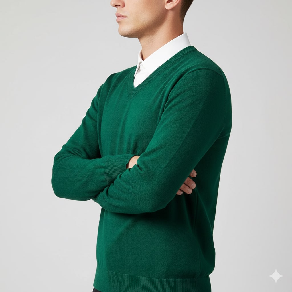 Victoriano Men’s Knit Sweater – Lightweight V-Neck Pullover