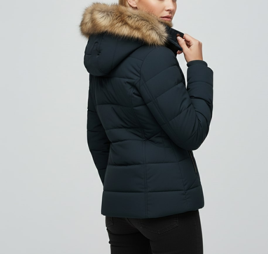 Katrina Women’s Winter Jacket – Insulated Zip-Up Hooded Jacket