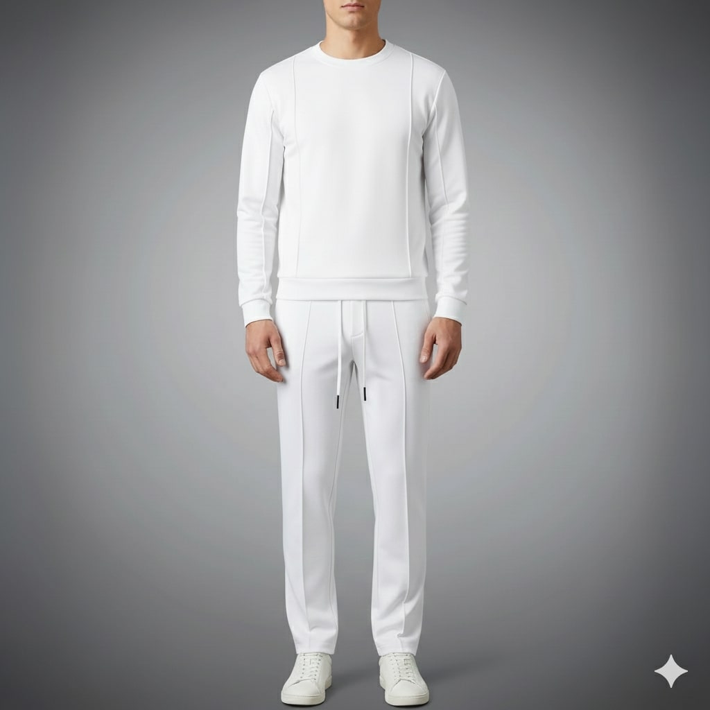 Marlow Cotton-Silk Lounge Set – Premium Men’s 2-Piece Relaxed Co-ord