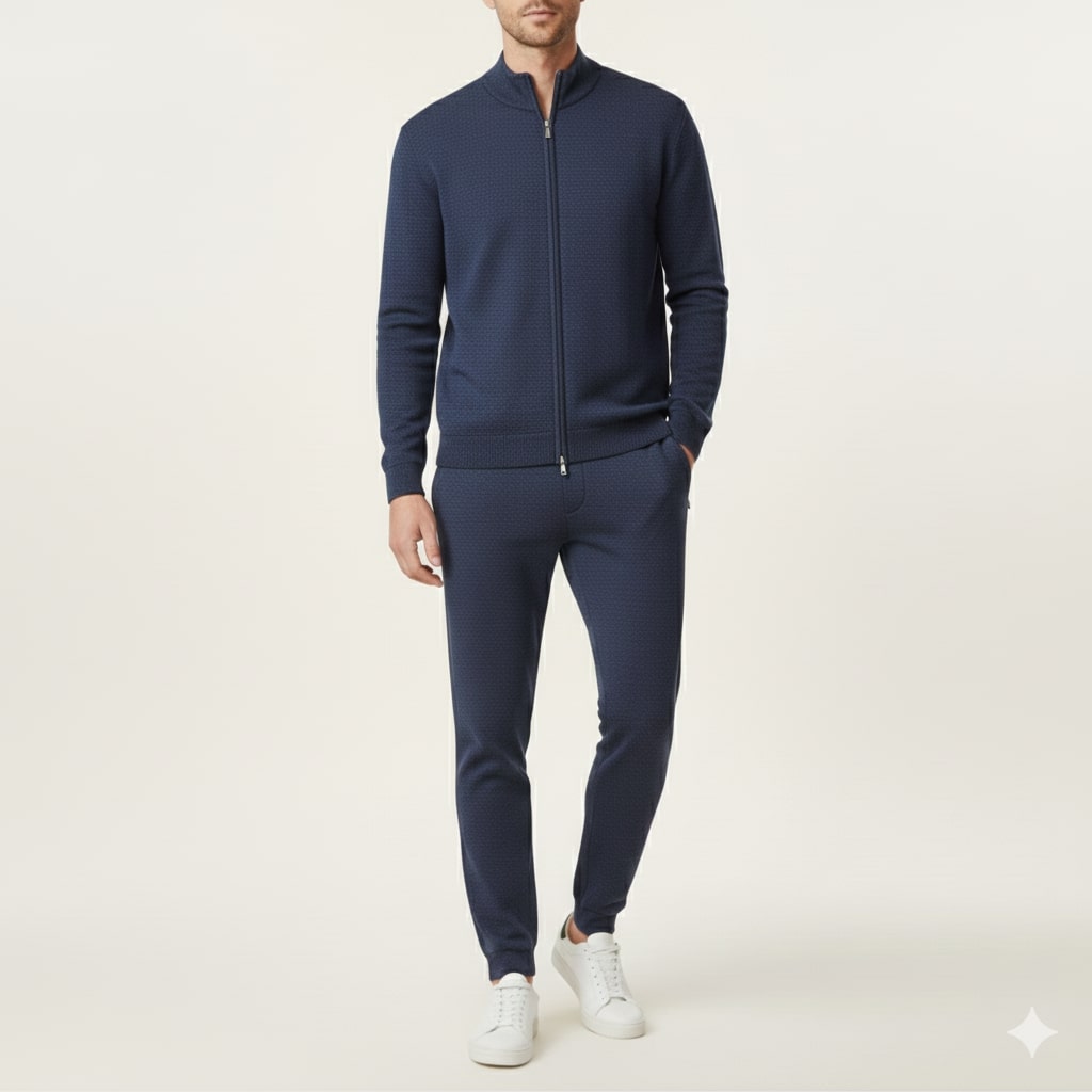 Camden Men’s Tracksuit – Soft Full-Zip Jacket & Tailored Lounge Pants