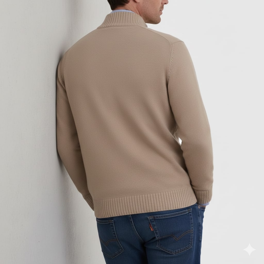 Callum Men’s Half-Zip Sweater – Soft Knit Pullover
